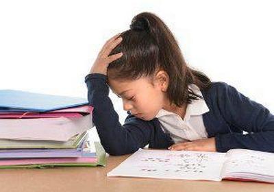 child learning in school